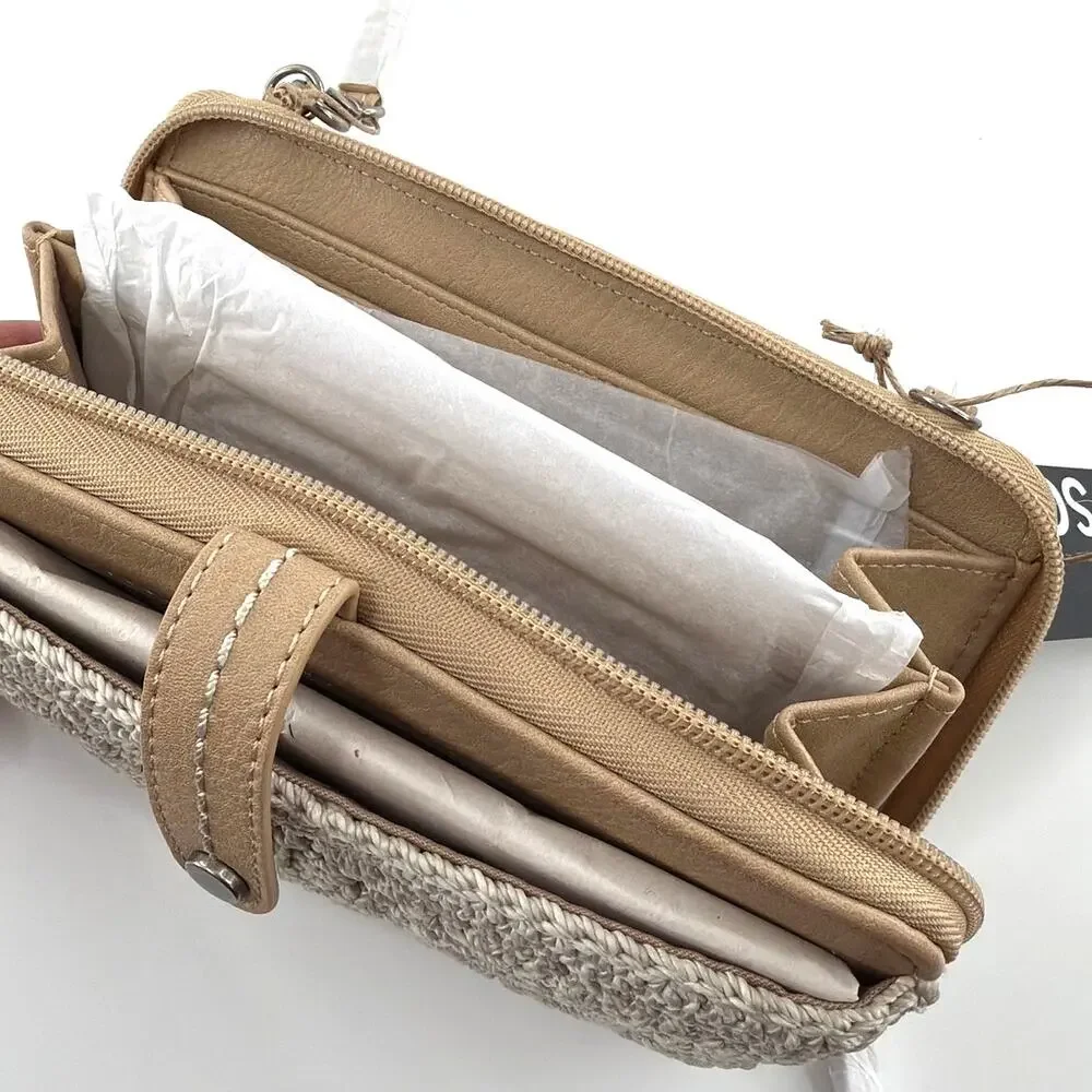 The Sak Natural Medallion Iris Smartphone Crossbody Bag